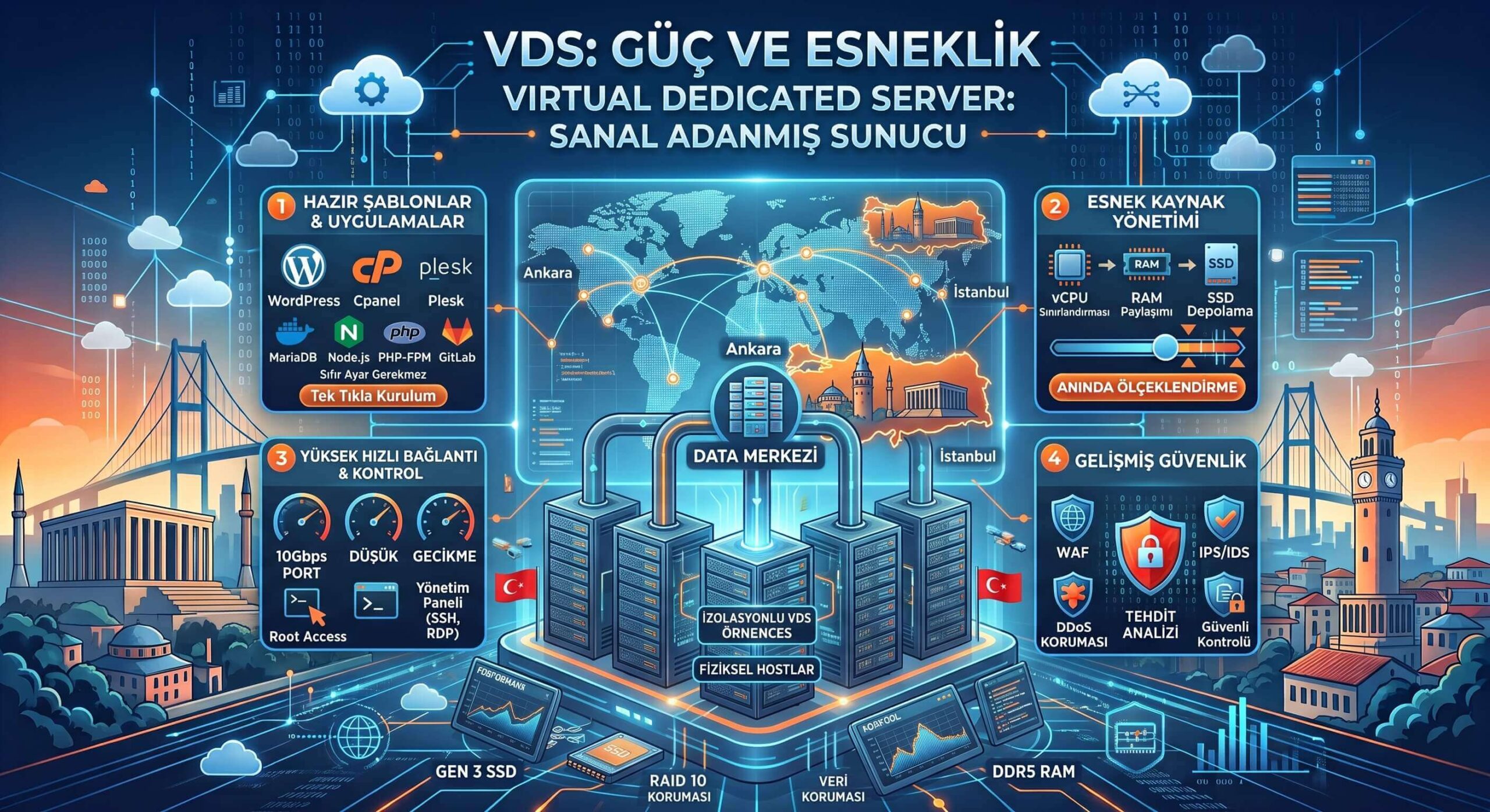 Yüksek Performanslı Sanal Sunucu Deneyimi: VDS Tercihlerinin Artan Önemi